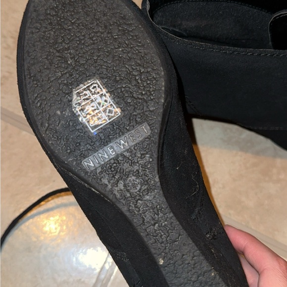 Nine West Laced Wedge Boots - Picture 3 of 4